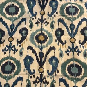 Indigo Ikat 84” Concealed Tab Top Curtains - 2 Panels